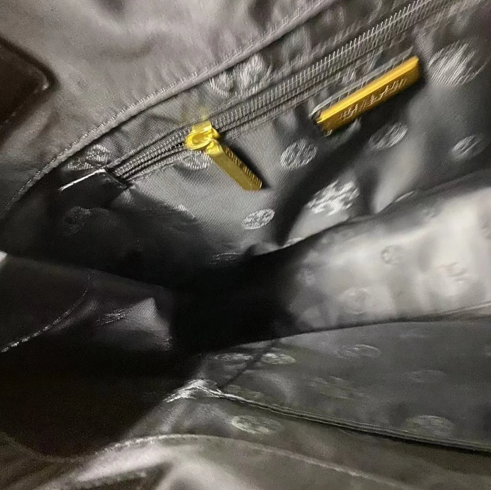 Tory Burch Ella Logo Tote Bag Black - Picture 3 of 5